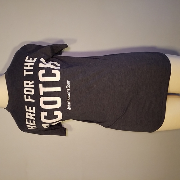 TSHIRT DEWAR'S SCOTCH Size S BLUE-GRAY NWOT - Picture 2 of 8